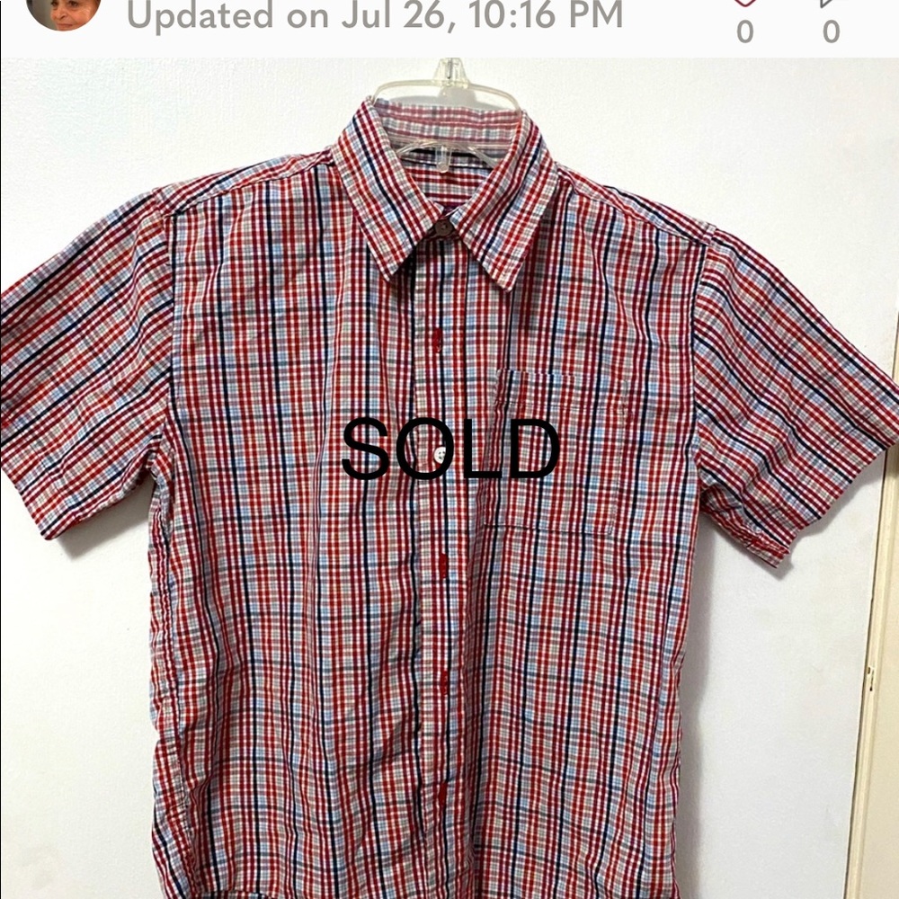 Boys button up shirt cotton